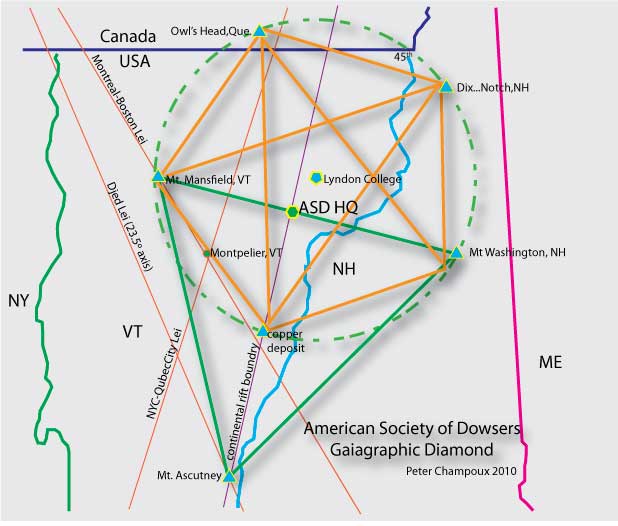 North American Ley Lines Map - Maps For You